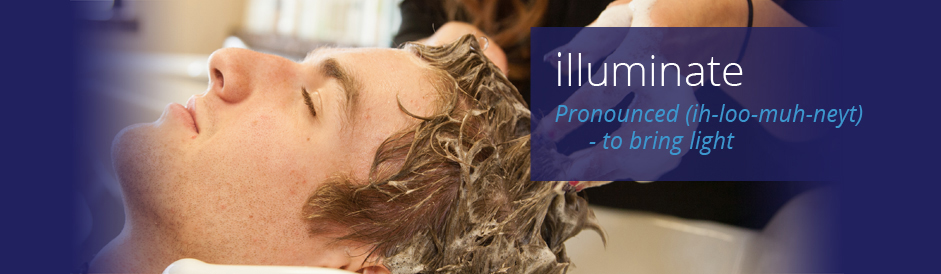 close up of a man getting his hair washed and scalp massage