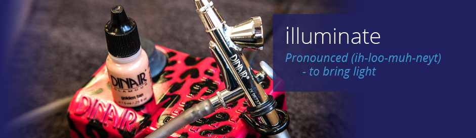 dinair airbrushing makup pump system